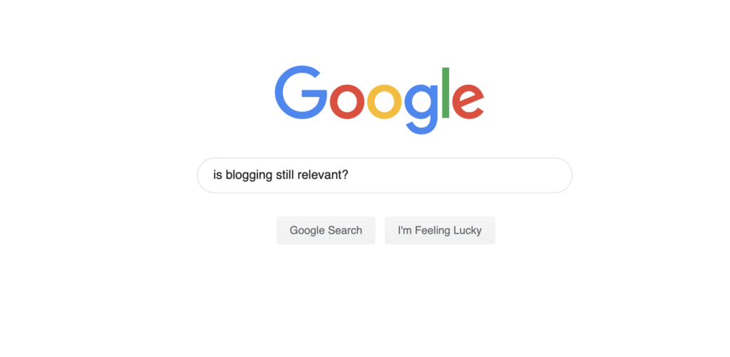 blogging google search
