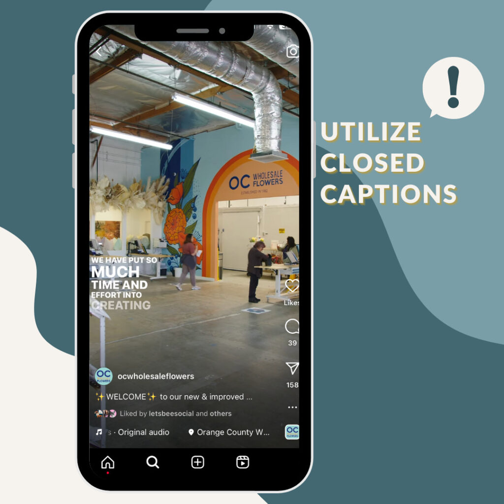 utilize closed captions on instagram reels to increase reach