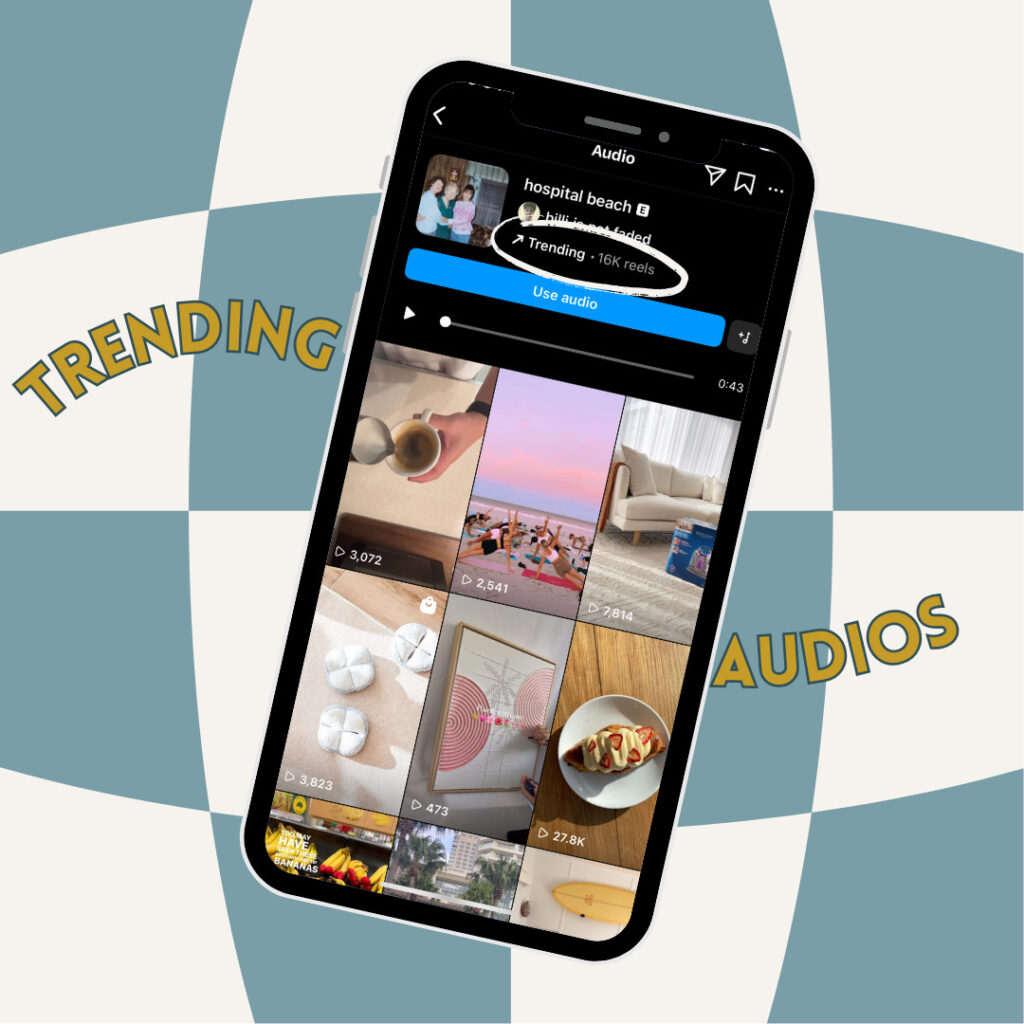 how to find trending Instagram reel audio