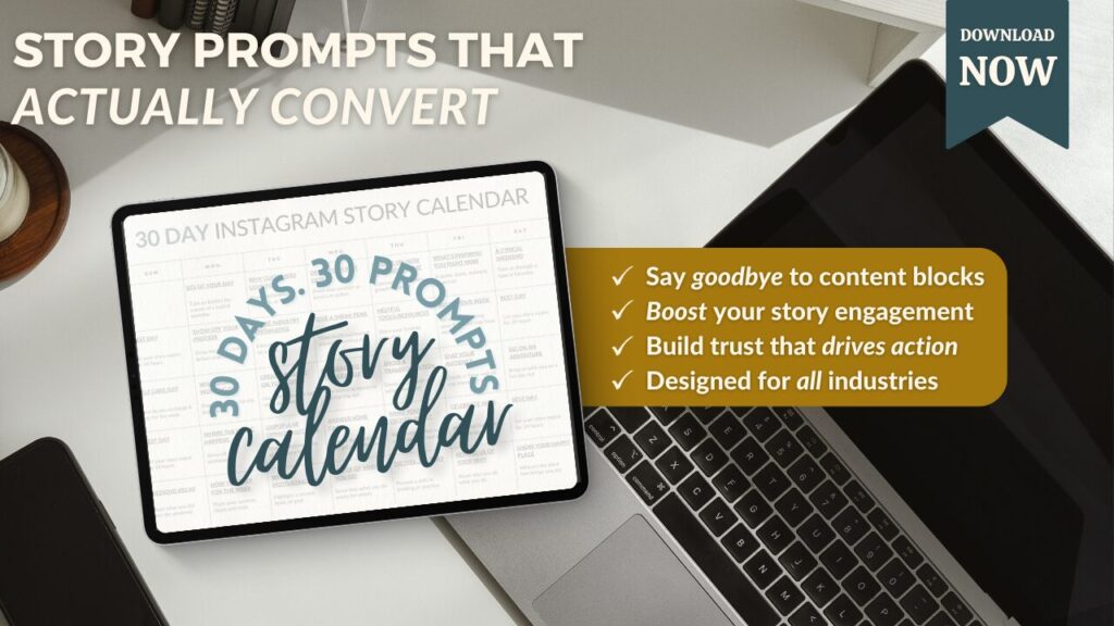 story cal header 2025 30 Days, 30 Prompts: Instagram Story Calendar Cover Image